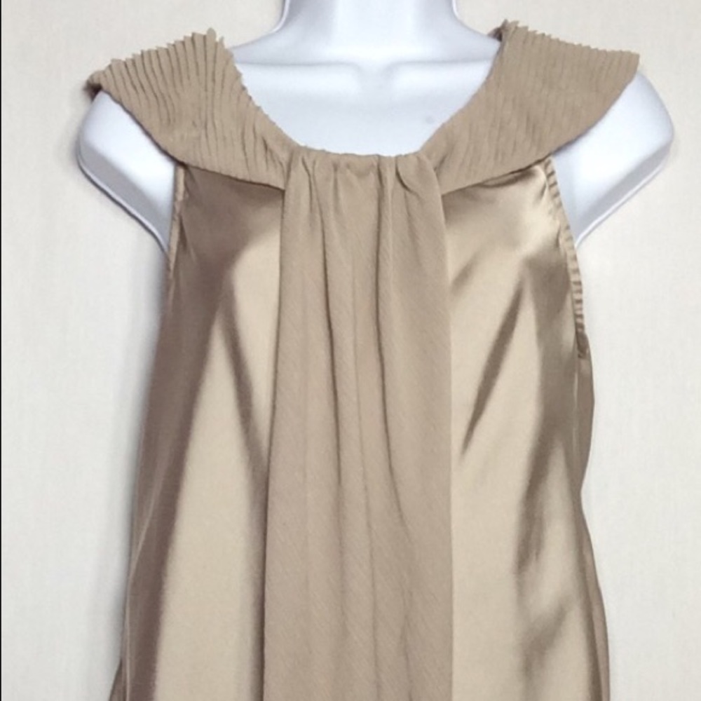 Lapis champagne colored tank top. Size Medium